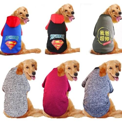 Winter Warm Big Dog Clothes Pet Dog Coat Jacket for Medium Large Dogs Bulldog Golden Retriever Hoodies Clothing Pet Costume