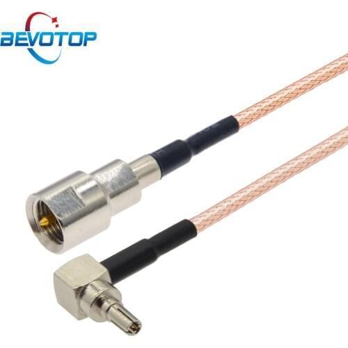 1PCS FME Male Plug to CRC9 Male Right Angle Connector RG316 Pigtail Cable Coax Jumper FME CRC9 Extension Cord for 3G Modem 15CM