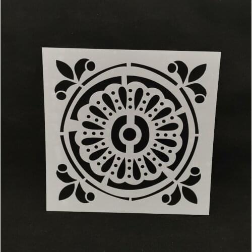 15*15 Flower Layering Stencils for Diy scrapbook/photo album Decorative Embossing coloring,painting stencil,home decor
