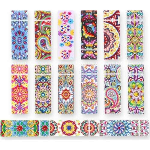 5D diy special diamond painting stationery box with butterfly mandala pattern