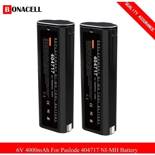 4000mAh 6V Battery Compatible with Paslode 404717 B20544E BCPAS-404717 404400 900400 900420 900600 901000 902000 B20720 CF-325