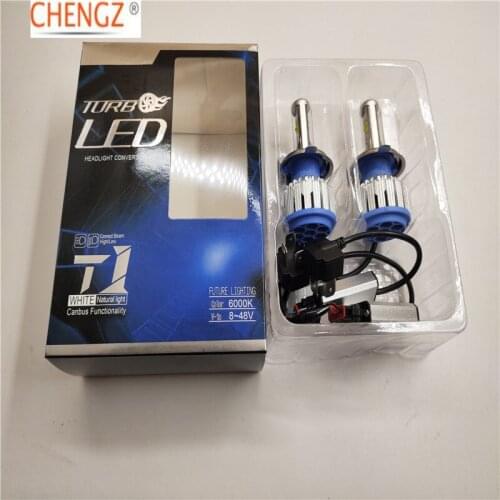 Free shipping 10set Automotive LED Headlights Canbus T1 80W H4 H7 H11 9005 9006 8000lm warranty time 2 years in stock