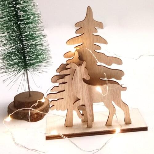 Christmas Tree Wood Sign Christmas Holiday Wood Plaque Sign Decorative Table Top Sign Plaque Xmas Party Decoration