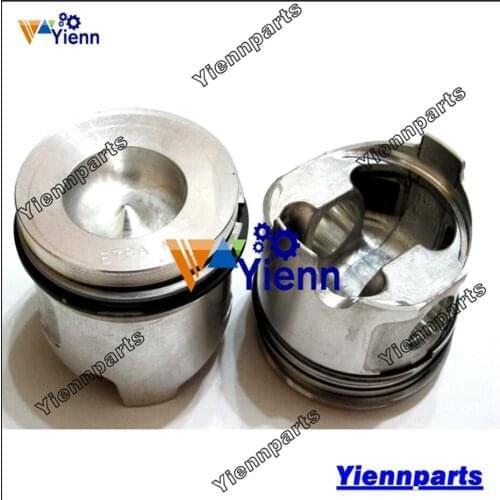 For Yanmar 4TN78 4TN78L Piston Kit With Pin clips Engine Excavator Loader Truck Tractor Repair Parts