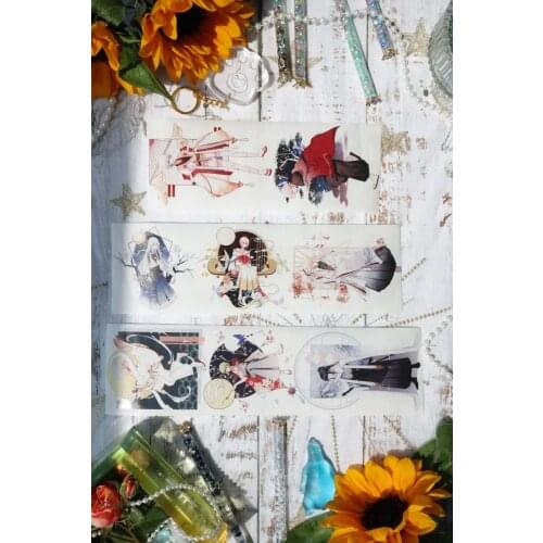 Fairy Gothic Theme5 Washi Tapes Bullet Journal Masking Tape Adhesive Tape DIY Scrapbooking Washi Stickers