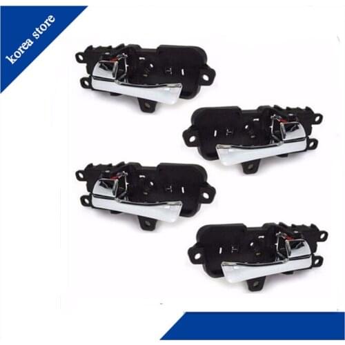 Front Rear Inside Door Handle Set 4PCS For OEM Parts for Hyundai 2011-2014 Sonata YF 826103S010 826203S010