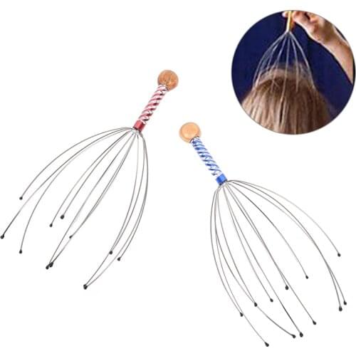 2Pcs/lot Octopus Head Scalp Neck Equipment Stress Release Relax Massage Body Massager Tens Massage For The Head Scalp Massagers