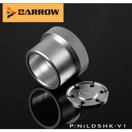 Barrow LD5HK-V1 D5 / MCP655 Series Pump Dedicated Conversion Kit D5 Modified Metal Cover for computer Water Cooling System Pump