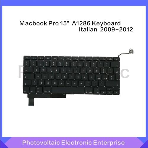 New Italy Italian Keyboard For Macbook Pro 15" Unibody A1286 2009 2010 2011 2012