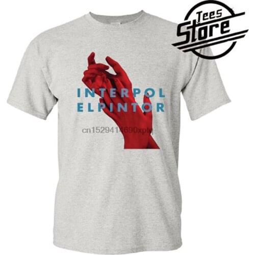 New Interpol Elpintor Rock Band Mens Grey T-Shirt Size S-3XL