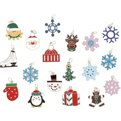 Wholesale Christmas bell shape charm pendants can be used for the discovery of DIY gifts and fashion accessories