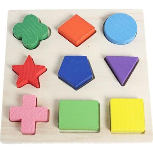 OUY Wooden Shape Pairing Board Exercise Baby Hand-eye Coordination Ability Cognitive Color Toy