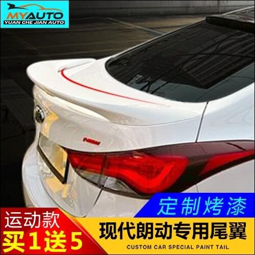 Suitable For 12-17 Models of Modern Langdong Tail New Elantra Map Refitting Special Fixed Wing Abs with Light