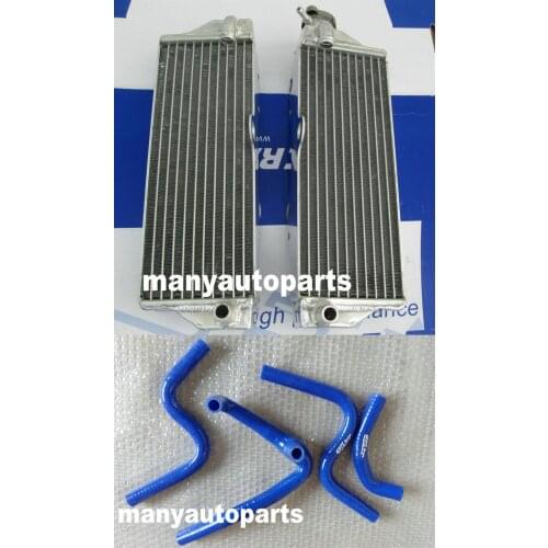 Hose + Aluminum Radiator For Husqvarna WR250 WR300 WR 250/300 2006 - 2010 2007 2008 2009 2010
