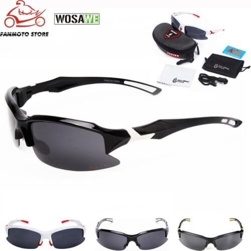 WOSAWE Polarized Cycling Moto Glasses UV400 Protect Men Women Sunglasses Outdoor Sports Goggles Bicycle Running Cycling Eyewear