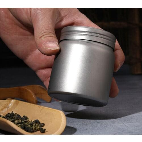 160ML Titanium EDC Storage Box Coffee Tea Cans Emergency Container Bottle Case