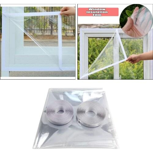 Winter Window Seal Film Self-Adhesive Heat Insulation Sticker Windtight Warm