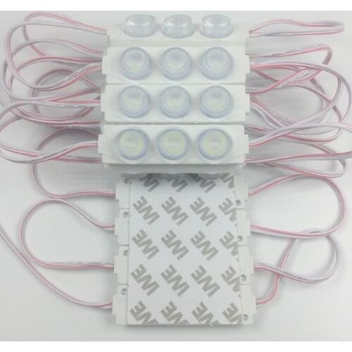 100pcs/lot Led Module Light DC12V IP65 Waterproof 3030 3leds 3W injection Module For Advertising Design Light Led Backlight