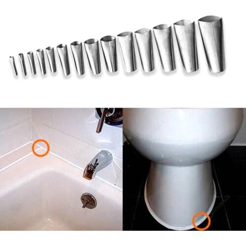 14pcs Caulking Finisher Stainless Steel Caulking Finisher Sealant Caulking Finishing Tool For Bathroom Kitchen Window