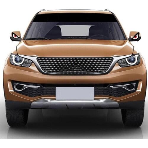 3D Simulation Shark Pattern Sticker Eye Rearview Mirror Car Reflective Sticker Motorcycle Sticker Car Styling Decal