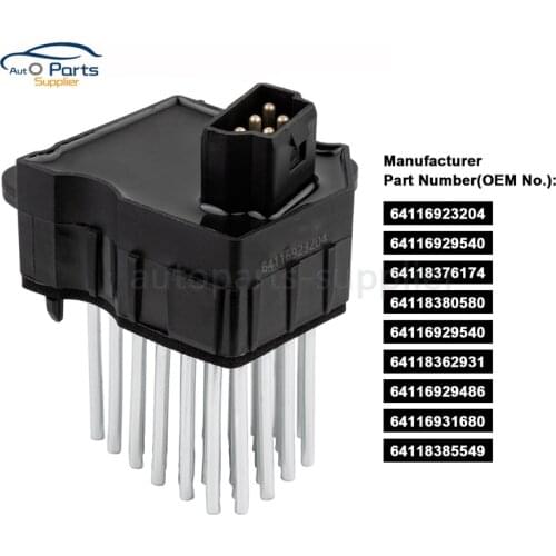 64116920365 For BMW E39 E53 E83 E46 E36 325 328 Blower Motor Resistor AC Heater Fan 64116931680 64118380580 64116929540