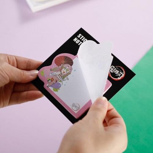 Anime sticky note Demon Slayer Kimetsu No Yaiba Tanjirou Kamado Sticky Note Paper Desktop Decoration Collection Model Toy Gifts