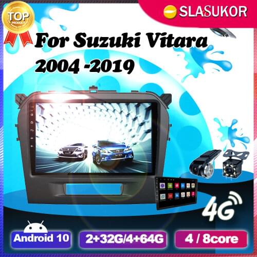 For Suzuki Vitara 2015 2016 2017 2018 2019 Android 10 Multimedia RDS IPS Video Car Radio Navigation Player GPS No 2din DVD