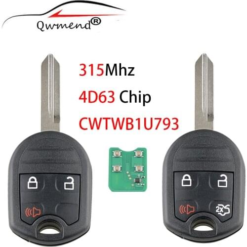 CWTWB1U793 Car Remote Key for Ford Edge Escape Expedition Explorer 315Mhz 4D63 Chip Smart Car Key Fob 5912512