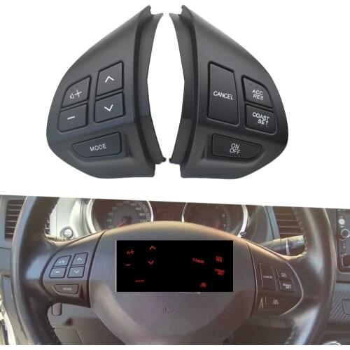 Black Car -styling buttons FOR M itsubishi ASX Lancer Multi-function Car steering wheel control buttons Free shipping