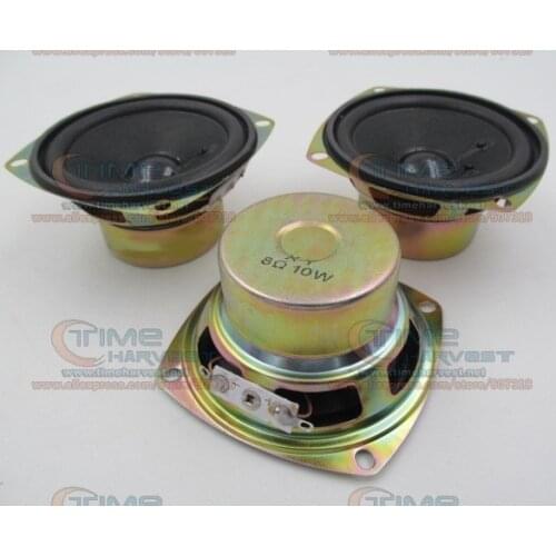2 pcs 3 inch square 8 ohm 10W speaker 3" 8ohm 10W loudspeaker for arcade game machine cabinet parts Coin operator accessories