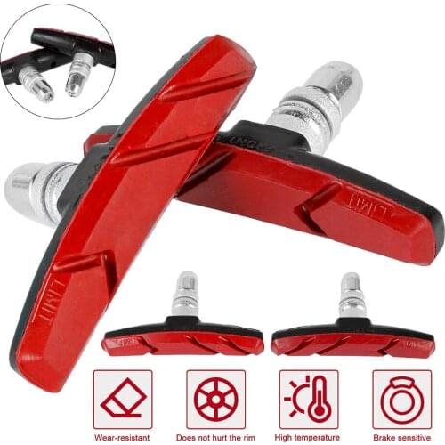 4 Pairs Bike Brake Pads Set Road Mountain Bicycle V Brake Rubber Blocks Bicycle Brake Blocks 70 mm Bike Drawer Brakes For MTB