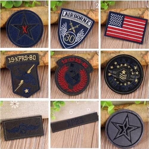 Fine Morale Military Patches Embroidery Patch Stickers on Clothes Decoration Iron on Biker Custom Patch Applique Flag Badges