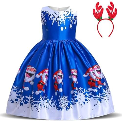 Red Christmas Halloween Cosplay Carnival Fancy Costumes Vestidos Children Birthday Party Princess Summer Dress Baby Girl Clothes