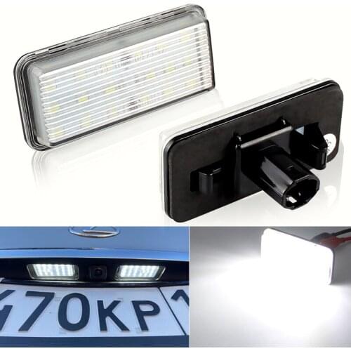 2pcs Canbus Led Number Plate Light For Lexus LX470 LX570 Toyota Land Cruiser 100 200 Prado 120 Reiz 4D Mark X License Plate Lamp
