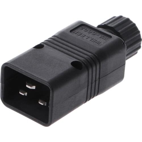 New High quality IEC 320 C20 Male Connector Power AC Power Plug Computer 16A 250V