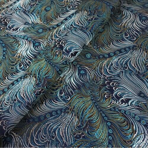Peacook feather high grade satin cotton fabric for patchwork Diy textiles Cloth Quilting fabric cotton for bag clothes diy