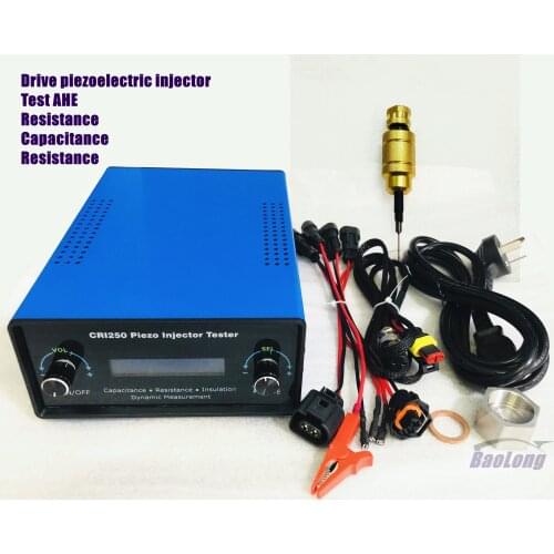 Piezo injector tester CRI250 for Siemens diesel common rail VDO piezoelectric injector AHE dynamic lift travel measuring tool