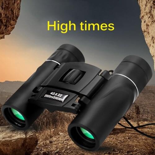 Zoom Telescope HD Professional Folding Low Light Telescope Accessories Powerful 40X22 Optical Fixed Zoom Zoom Binoculars