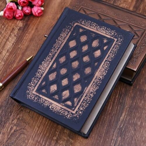 Retro Vintage Journal Diary Notebook Leather Blank Hard Cover Sketchbook Notepad Paper Traveler Note Book Office School Supplies