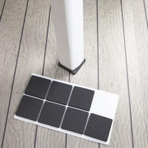 Self Adhesive Rubber Anti-Skid Scratch DIY Resistant Furniture Feet Floor Protector Pads Table Legs Stools Chairs Leg Mats