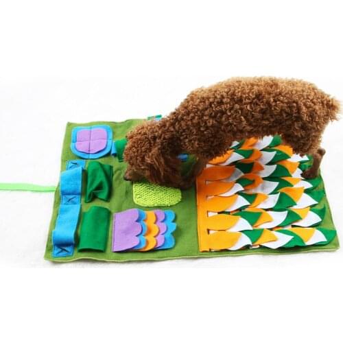 Dog Snuffle Mat Pet Slow Feeding Mat Washable Foraging Smell Training Puzzle Toy Pet Dog Stress Relief Sniffing Training Blanket