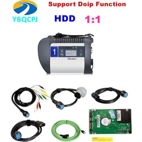 V2020.12 MB SD C4 PLUS Star Diagnosis Support DOIP add HDD SDD software C6 star for Cars and Trucks with DTS Monaco & Vediamo