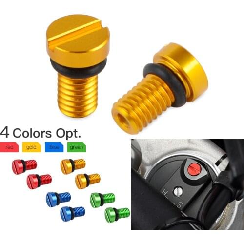 M5*0.8 Front Fork Air Valve Cap Screw For Suzuki RM RMZ 80 85 125 250 450 RM80 RM85 RM125 RM250 RMZ250 RMZ450 For Honda Yamaha