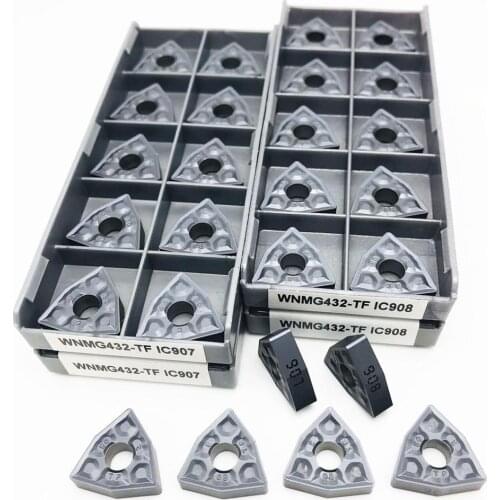 WNMG080408 TF IC907 IC908 External turning tool Carbide insert WNMG 080408 Lathe parts tool Tokarnyy turning insert WNMG