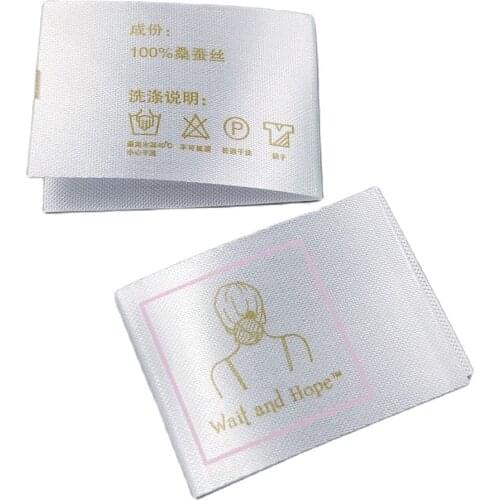 Customized Colorful Logo Cotton Ribbon Printed Labels For Clothing Shoes Sewing Fabric Label Custom Cotton Tags For Clothes