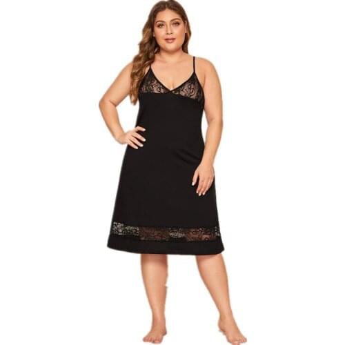 Zhiyiduoduo large womens sexy lace large dress housewear 901