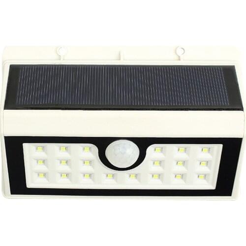 10pcs/lot Cool White 3 Modes 20 LED PIR Motion Sensor Solar Power LED Wall Lamp Garden Outdoor Waterproof Floodlight