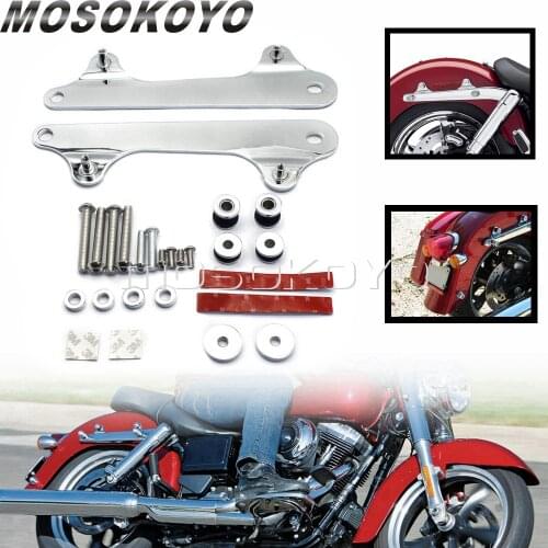 4 Point Sissy Bar Backrest Detachable Docking Hardware Kit Luggage Rack Mounting Bolts for Harley Dyna Switchback FLD 2012-UP