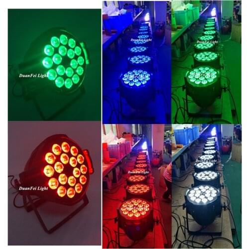 40pieces rgbw led par can stage light par led rgbw 4in1 18x12w
