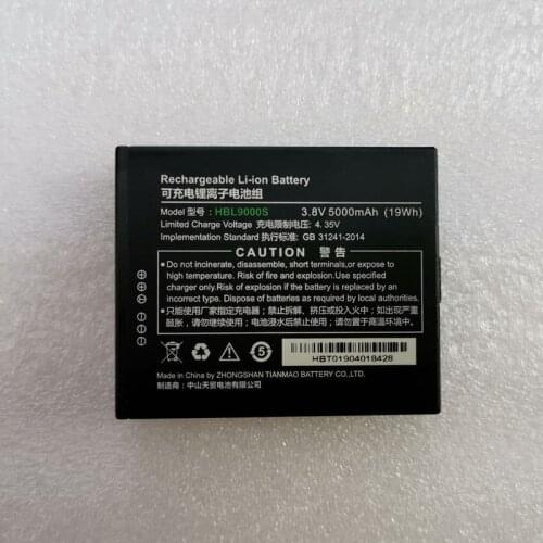 5000mah new battery for UROVO i9000s 4G Logistics warehousing ERP PDA HBL9000S battery